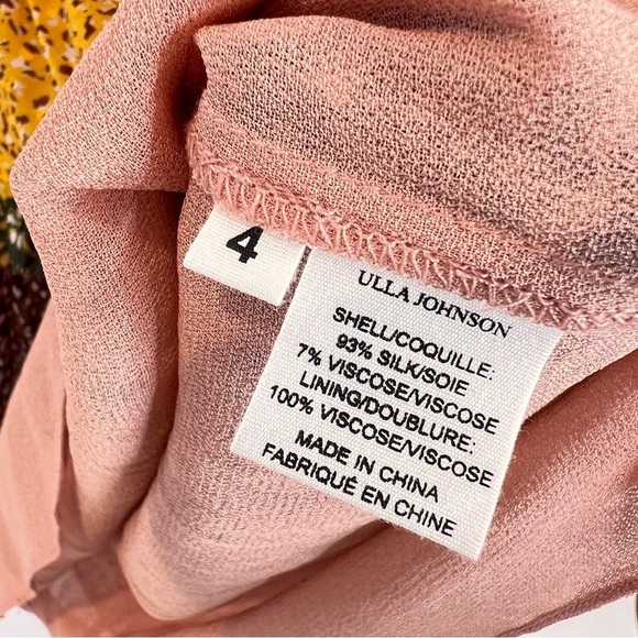 BOHO Fall Ruffle Floral Bohemian Mini Dress Size 4 - Picture 13 of 15